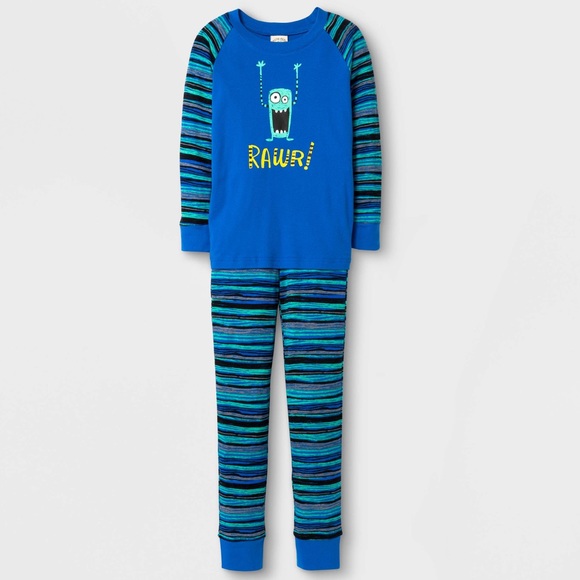 1 Set Left , Nite Nite Munki Munki Youth Pajama Set - Picture 1 of 8